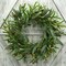 20 inches Artificial Green Olive Wreath Greenery Wreath with Olive Leaves,Olive Bean for Front Door Indoor Outdoor Farmhouse Home Wall Window Festival Wedding Decor, White Gift Box Included